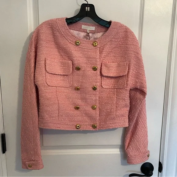 NWT LoveShackFancy Keiran Jacket, Peony, Small - Picture 2 of 14